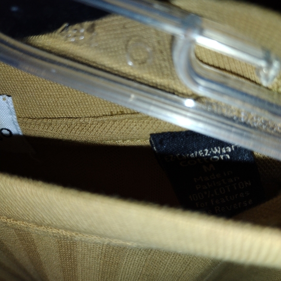 🙂Mens Medium Archipelago short sleeve Gold Knit Shirt 100% Cotton Tee Shirt - Picture 5 of 8